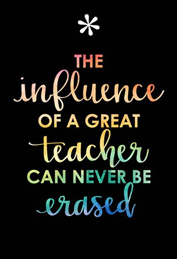 Influence of a Teacher